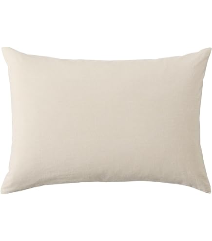Amazon｜無印良品 洗いざらしまくらカバー43×63cm用 グリーン 84095962