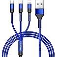 RAVIAD 3in1 充電ケーブル USB ケーブル 3A 急速充電 充電コード USB Type C ケーブル Micro USB ケーブル Phone 充電ケーブル 3台同時給電可能 Phone Android タイプC Xiaomi Gala