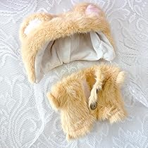 未来さま 専用オーダーページ ぬい服 着ぐるみ くまさん帽子サロペット ぬい服】くま耳ヘッドバンド&サロペットセット【20cm用】【推し