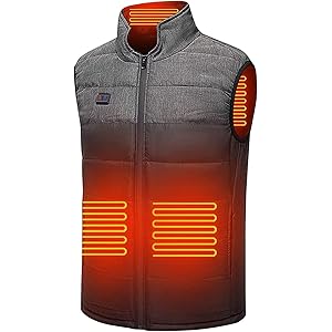 電熱ベスト 防寒 加熱ベスト 4つヒーター 3段温度調整 USB給電式 臭くない 水洗可 アウトドア スキー 通勤 登山…
