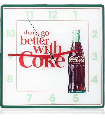Coca-Cola レトロ壁掛け時計 Amazon.co.jp: Mark Feldstein & Associates Drink Coca Cola レトロ