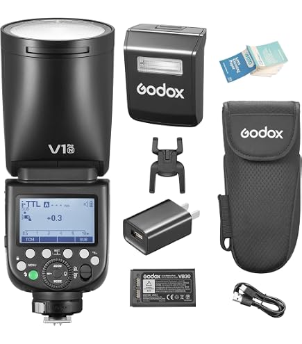 Amazon | 【GODOX正規代理店/技適マーク】GODOX V1Pro-F フラッシュ