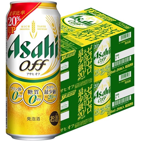 アサヒオフ　350ml ４４本　PSB 500ml ２本 発泡酒｜アサヒ アサヒオフ 350ml 缶 24本×2ケース（48本）
