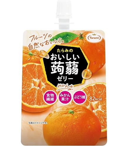 Amazon.co.jp: たらみ おいしい蒟蒻ゼリー みかん味 150g（1箱 6個入