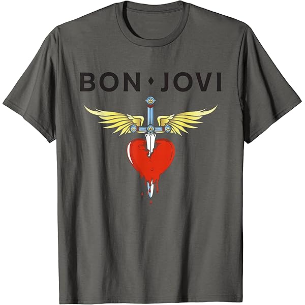 Amazon | Bon Jovi T Shirt Tour 1984 Band Logo 新しい 公式 メンズ