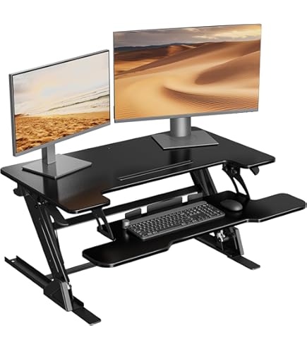 Amazon | 卓上スタンディングデスク 昇降 デスク 多機能テーブル