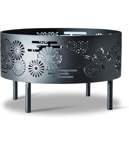 Amazon.co.jp: Holy Ground 焚き火台 「荒魂/あらみたま」 和柄 直径45