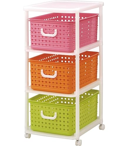 Amazon｜和泉化成 収納 NEW スリムバスケットラック4W型