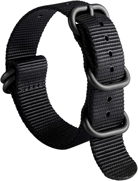 BINLUN Watch Band Thick G10 High-Quality Replacement Nylon Belt Multi-Color Watch Strap for Men and Women 18mm 19mm 20mm 21mm 22mm 23mm 24mm with Stainless Steel Buckle - 1