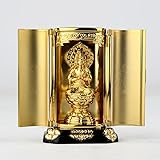 仏像 勢至菩薩 厨子入り（金メッキ/24金） 仏師：渡辺景秋 原型＿（午年生まれ）十二支守り本尊 干支 高岡銅器(せいしぼさつ)