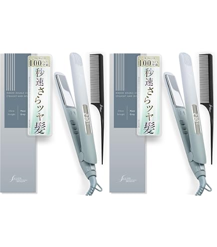 Amazon.co.jp: SALONMOON ヘアアイロン ストレート 24mm コーム セット