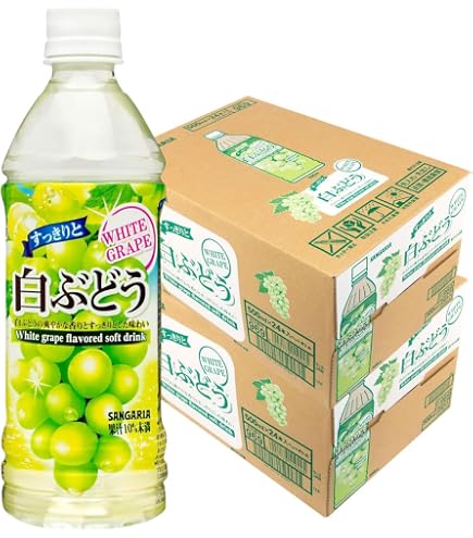 飲料・酒 サンガリア すっきりと白ぶどう 500mlペットボトル×24本入×(2ケース)| 送料無料 果汁 果実 ぶどう グレープ PET ストック ドリンク 飲料 ジュース 野菜ジュース ケース買い まとめ買い 業者 仕入れ 大量 ブドウ 葡萄