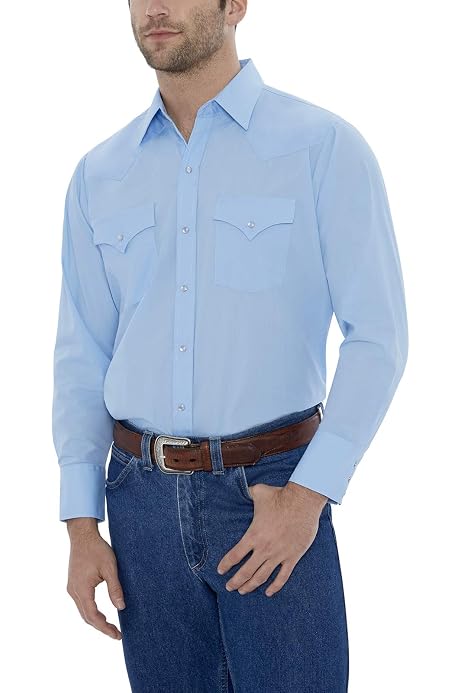Short Sleeve Solid Western Shirt 