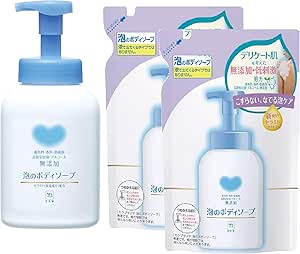 サクラチェッカー カウブランド 無添加 泡のボディソープ ポンプ 550ml つめかえ用2個 500ml のやらせ評価 口コミをチェック