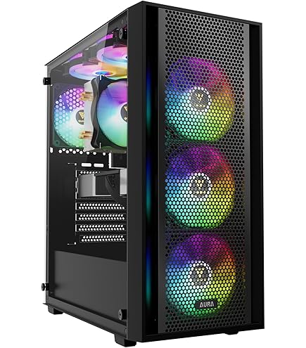 Amazon.co.jp: GAMDIAS AURA GC1 ELITE ARGB ATX ミドルタワーPCケース