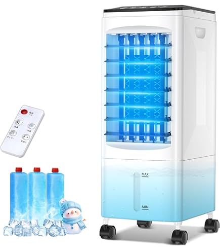 冷風機 強力 扇風機 冷風扇 急速冷却 8L大容量タンク スポットクーラー Amazon.co.jp: 冷風機 冷風扇 冷風扇風機 強力【8L容量&3方向