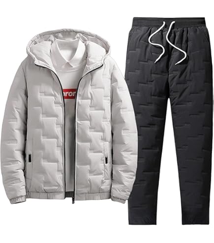 Amazon.co.jp: 上下セット ゴルフウェア セットアップ 中綿ジャケット