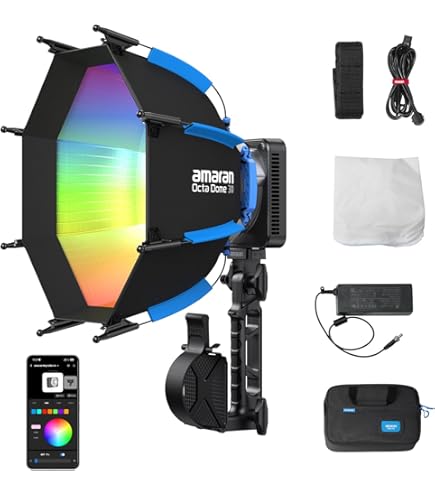 Amazon | amaran Pano 60c 2ライトキット 60W RGBWW フルカラーパネル