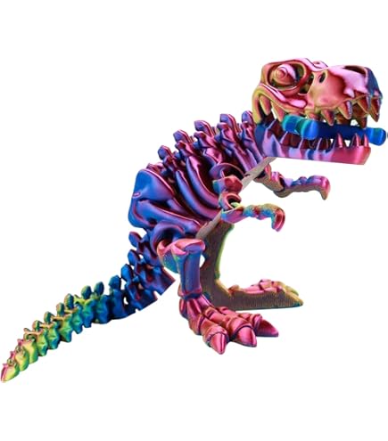 Amazon.co.jp: 3Dプリント恐竜動物玩具3点。連結式