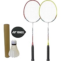 Amazon | バドミントン ラケット 2本組 シャトル1ダース付きセット