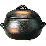 萬古焼 ご飯土鍋 5合炊き 伊賀風 M4807 ブラウン