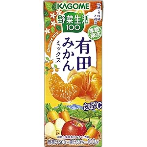 カゴメ 野菜生活100 有田みかんミックス195ml ×24本