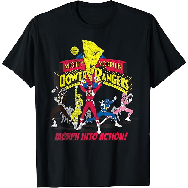 Amazon | パワーレンジャーのロゴグループ。 Tシャツ | Tシャツ