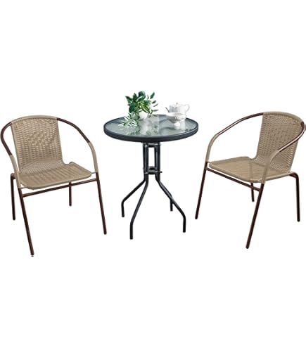 TÄRNÖ テルノー テーブル＆チェア2脚 屋外用　2/3　合計3セットあります taernoe-table-and-2-stools-