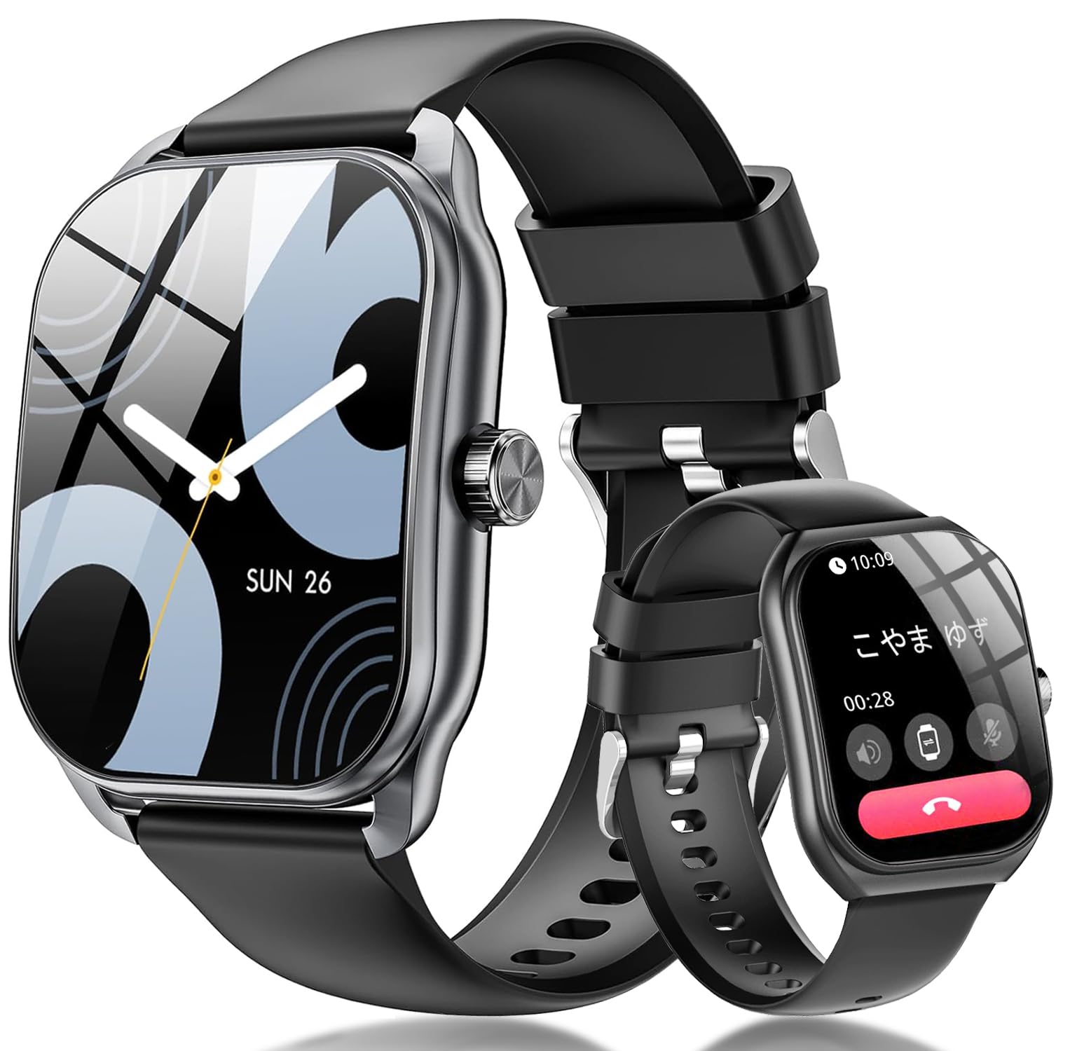 【58%OFF】【1,498円】 Bareas 2.01インチHD大画面 Bluetooth通話 IP68防水 スマートウォッチ