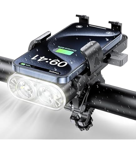 Amazon | XBERSTAR 自転車 ライト 大容量 4000mAh USB充電式