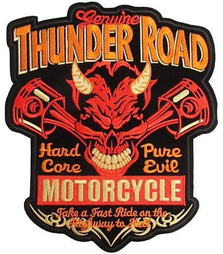 Amazon.co.jp: 大きな刺繍アイロンワッペン【FREE BIKER・自由な