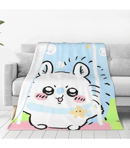 Amazon｜] ちいかわ モモンガ ブランケット 可愛い ひざ掛け 膝掛け