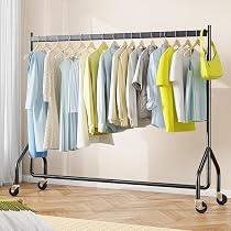 Amazon｜HOKEEPER ハンガーラック 超耐荷重204KG 大容量衣類収納 金属