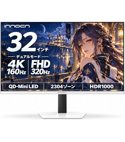 Amazon.co.jp: INNOCN 32インチ ミニLED 4K ゲーミングモニター, UHD