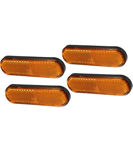 Amazon | オレンジ四角型リフレクター10枚set □車検対応