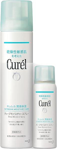 Curel Deep Moisture Spray 250g+60g 2-piece Assortment Online Exclusive Toner Mist Face Mist Face Dry Skin Skin Care Body Care Basic Toner Portable Curel Kao - 1