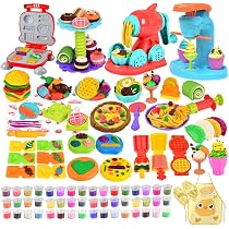 Amazon.co.jp: Heculos 粘土 ねんど 48個 DIY 粘土遊び おもちゃ 4IN1