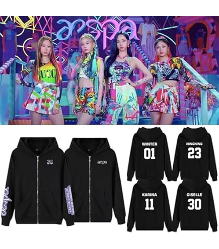 Amazon.co.jp: AESPA グッズ パーカー 2024ツアー SYNK Hyper