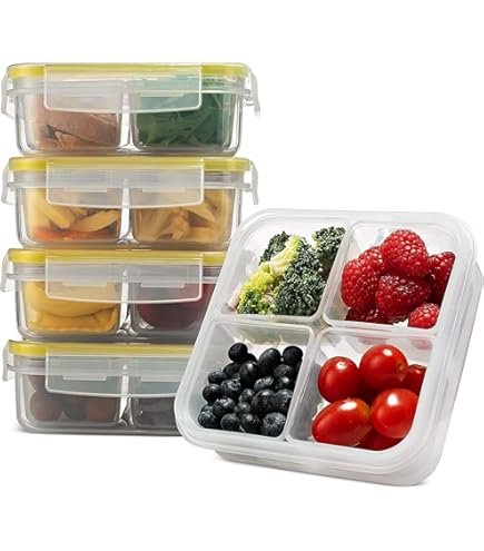 Amazon | Komax Biokips 食品保存容器 ランチボックス 小分け容器4個