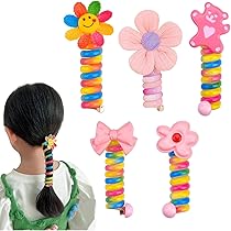 Amazon | HAPVITAL ポニーテールホルダー、スパイラルヘアゴム