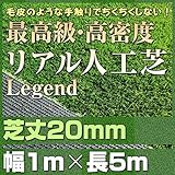 最高級 リアル 人工芝 「レジェンド」 芝丈20mm《1m×5m》 【防炎認証済】