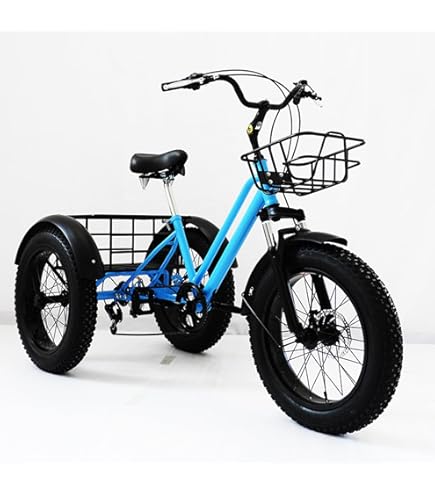 Amazon | 大人用マウンテン三輪車、7スピード三輪自転車、20
