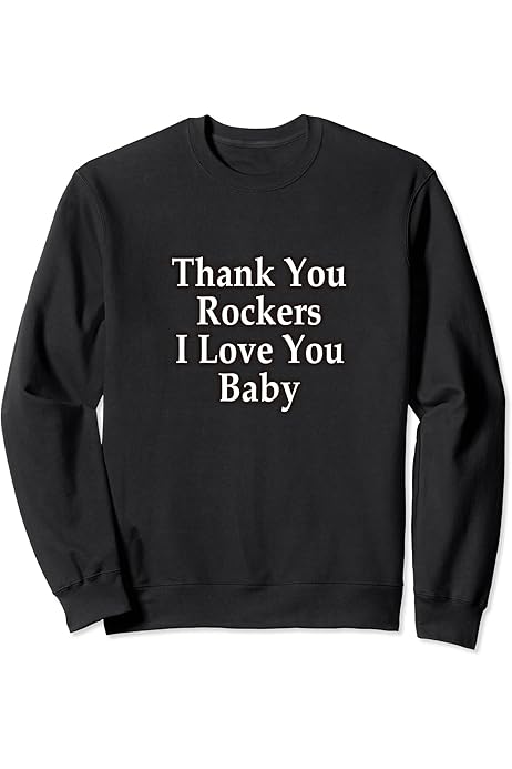 Amazon | Thank You Rockers I Love You Baby ジップパーカー 