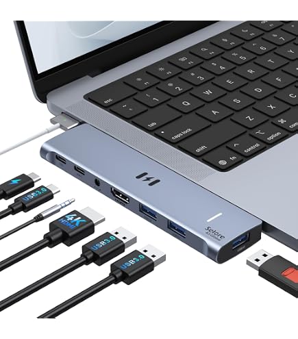 Anker USB C Hub for MacBook, 7-in-2 USB C to C Adapter, Compatible