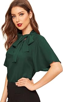 Short Sleeve Blouse Shirt Top 