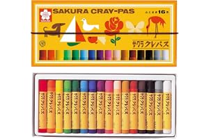サクラクレパス クレパス 16色 ゴムバンド付き LP16R