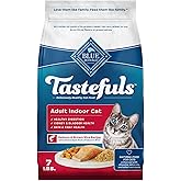 Blue Buffalo Tastefuls Indoor Natural Adult Dry Cat Food, Salmon 7lb bag