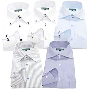 GREENWICH POLO CLUB(グリニッジポロクラブ) 長袖ワイシャツ 5枚セット メンズ