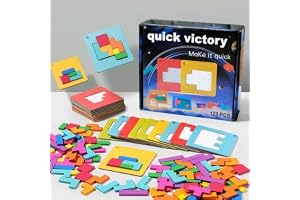 Techspace 知育玩具 スピード勝負 【積木108個/カード20枚 収納袋…