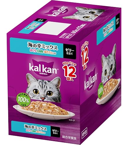 Amazon.co.jp: カルカン パウチ 1歳から 60g×12袋 まぐろ 成猫用